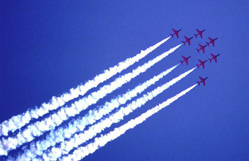 The Red Arrows at Farnborough '98